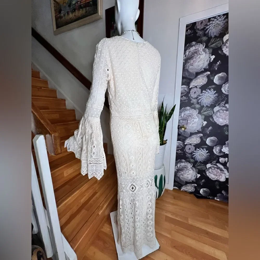 New Free People Jen's Pirate Booty Chaouen Maxi Dress - Picture 6 of 6